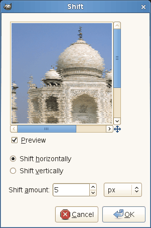 Shift filter options