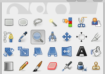 The Zoom tool in Toolbox
